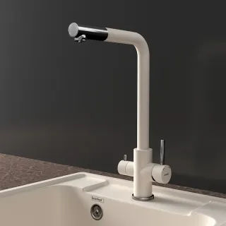 Смеситель для кухни GranFest URBAN Z-5421 белый